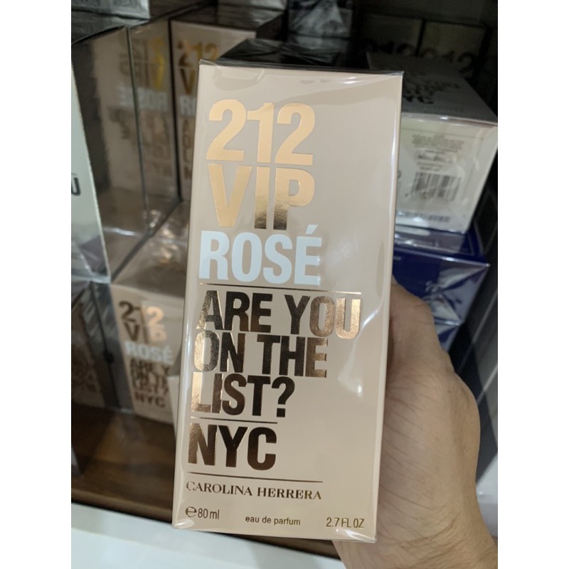 Nước hoa 212 Vip Rose Are You On The List? NYC Edp 100ml full seal SALE !