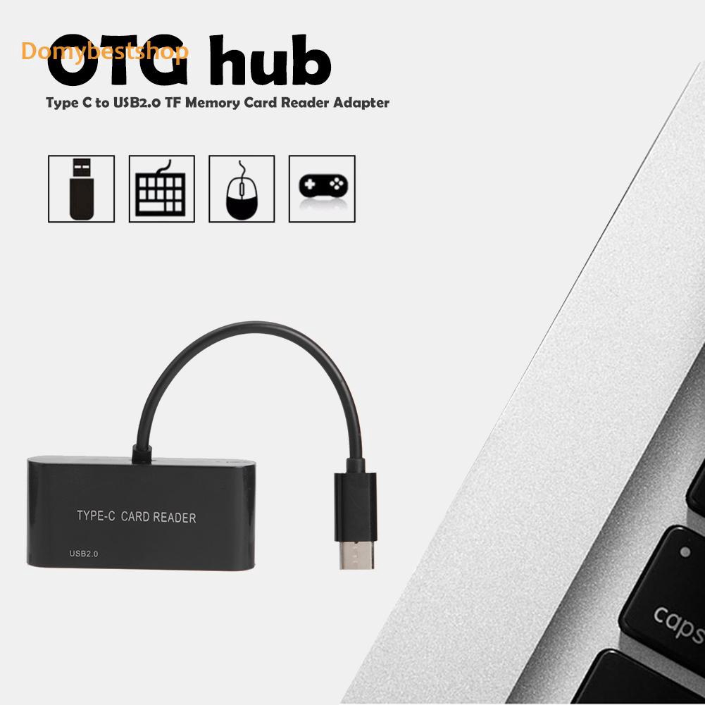 Đầu Đọc Thẻ Nhớ Db Hot Usb 3.1 Usb-C Type C Sang Usb 2.0 Hub Tf