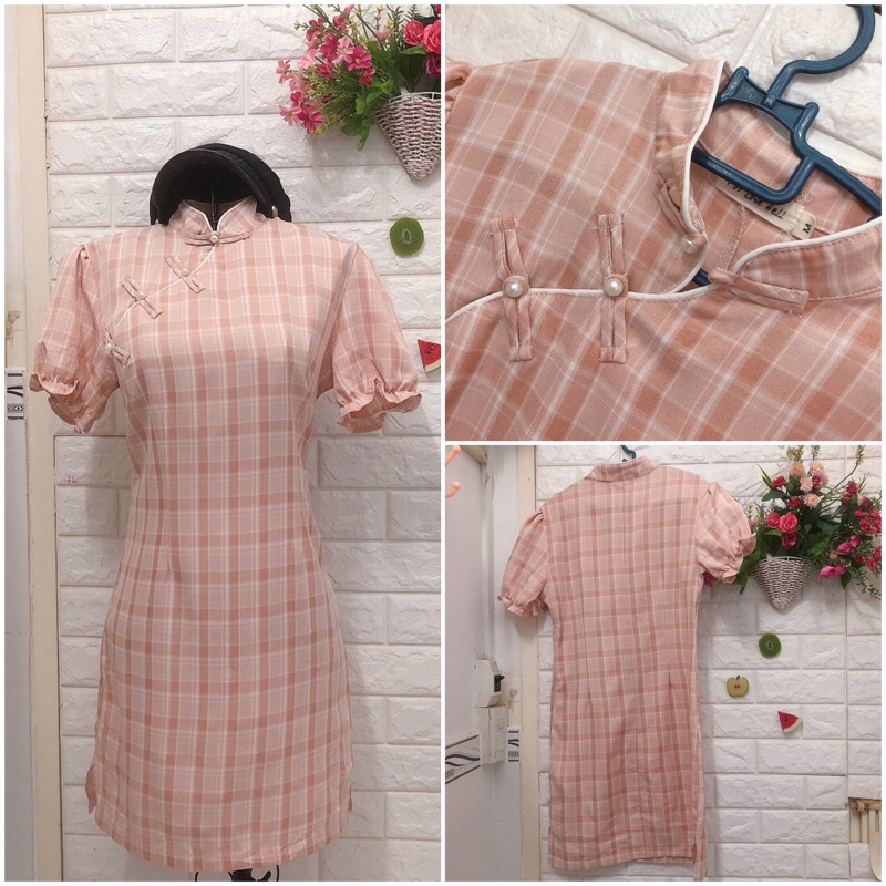 Sườn xám Trung Hoa trẻ trung dưới 60 kg