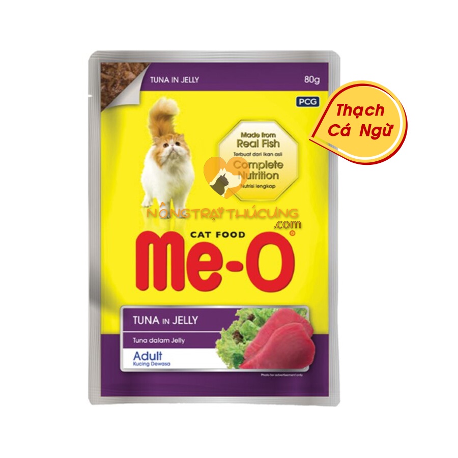 Pate Cho Mèo Me-O Gói 80Gr - Đủ 5 vị