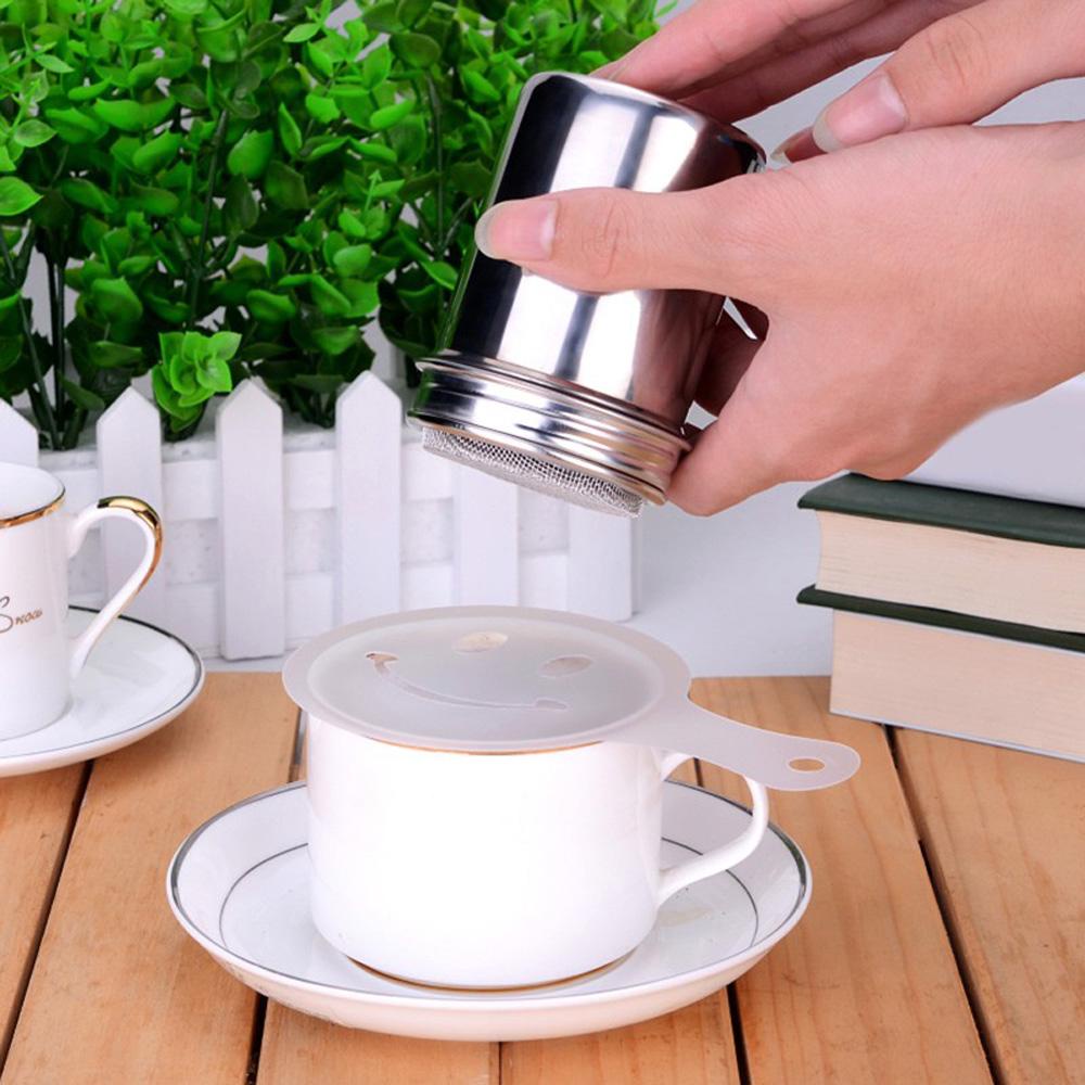 AUGUSTINA Dụng Cụ Rây Bột Ca Cao / Bột / Bột Làm Bánh Kèm Vỏ Bọc Tiện