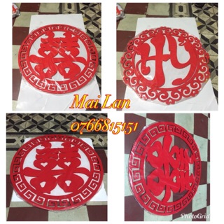 Chữ hỷ 60cm(ship HCM)