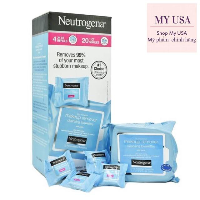 KHĂN GIẤY ƯỚT TẨY TRANG NEUTROGENA MAKEUP REMOVER MỸ