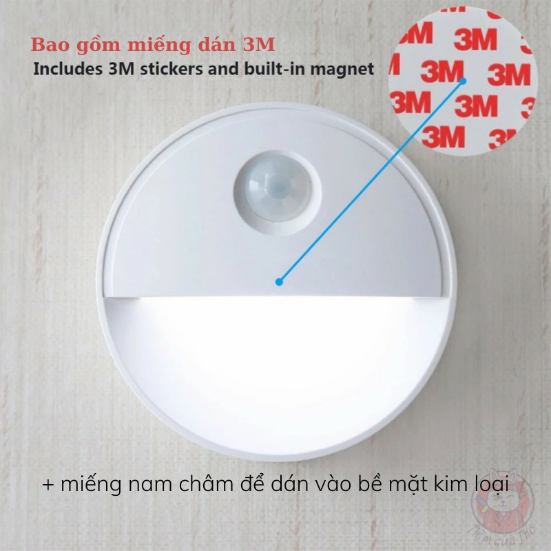 Đèn cảm biến hồng ngoại, đèn cảm biến chuyển động ban đêm thông minh cho phòng ngủ cầu thang | BigBuy360 - bigbuy360.vn