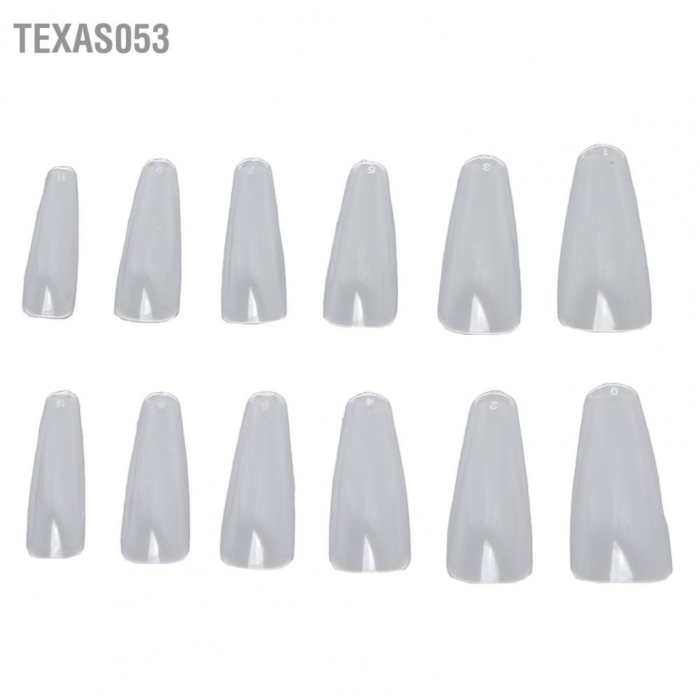 [Hàng mới về] Set 240 móng tay giả trong suốt siêu mỏng kiểu ba lê tiện dụng