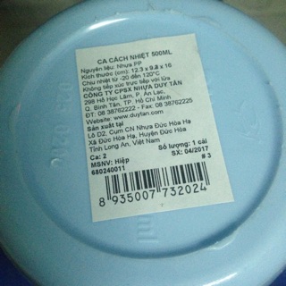 Ca cách nhiệt Duy Tân 500 ml