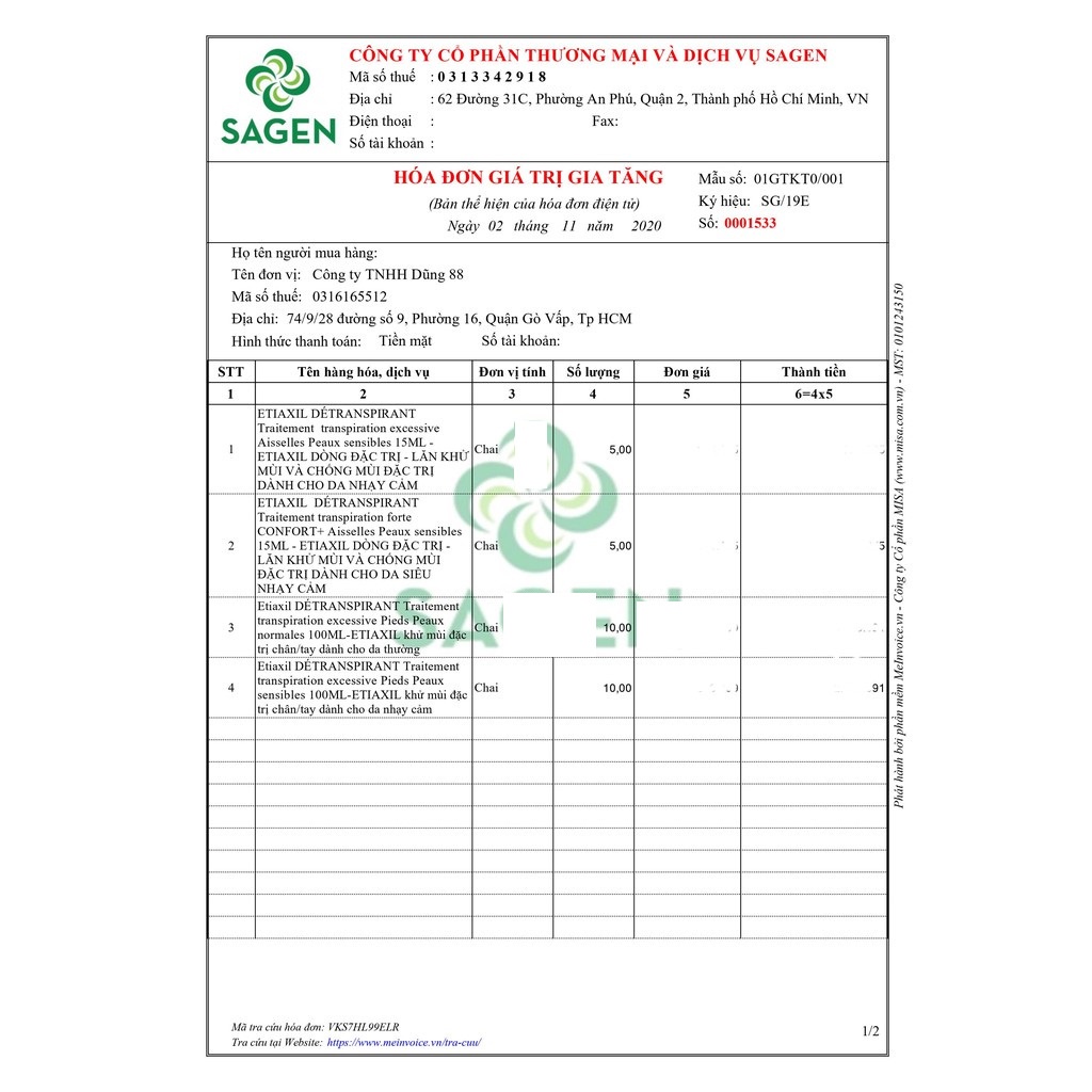 Lăn Khử Mùi Ngăn Mồ Hôi Hiệu Quả Etiaxil 15ml - GIBE STORE