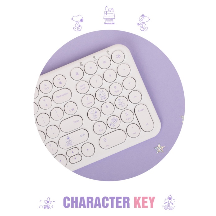 Bàn phím không dây mỏng PEANUTS SNOOPY