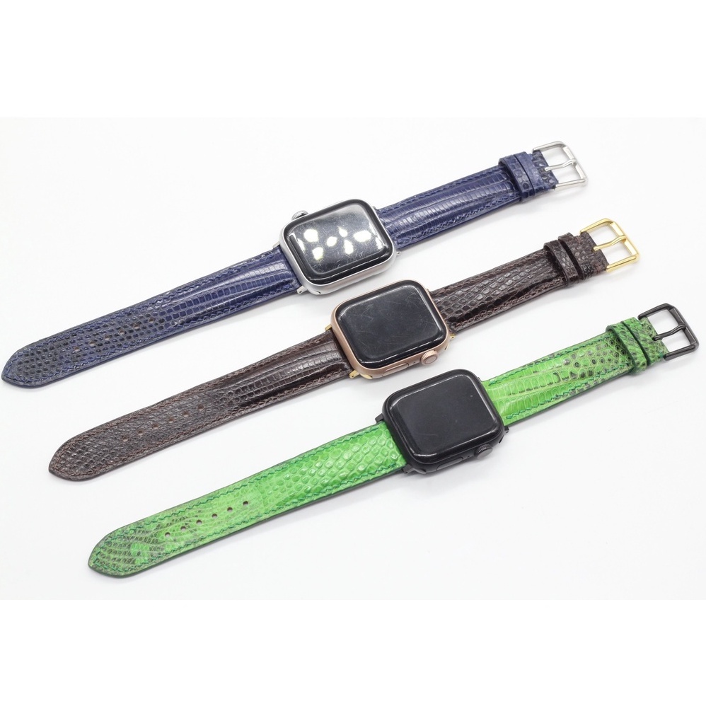 Dây Đeo Thay Thế  Apple Watch Da Kỳ Đà Thật, Dây Đeo Cho Đồng Hồ Thông Minh Sản Phẩm Kèm Adapter Và Khóa Kim Cài