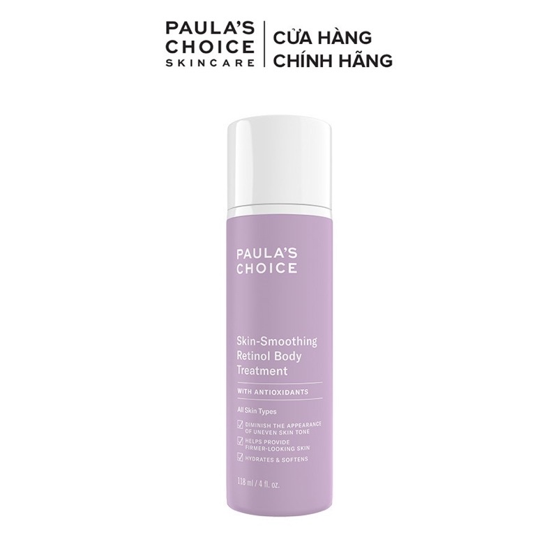 Kem Dưỡng Thể Chống Lão Hoá Paulas Choice Resist Retinol Skin Smoothing Body Treatment 118ml