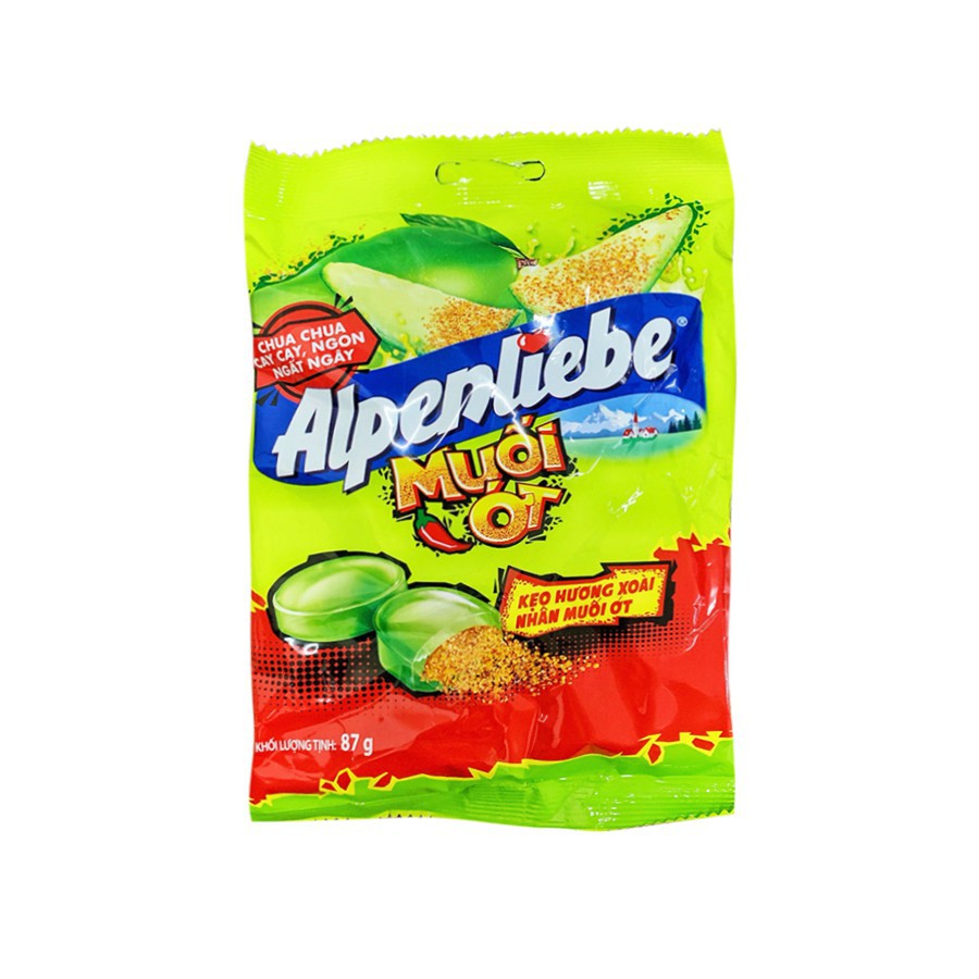 Kẹo Alpenliebe hương vị xòai nhân muối ớt (Gói 30 viên)
