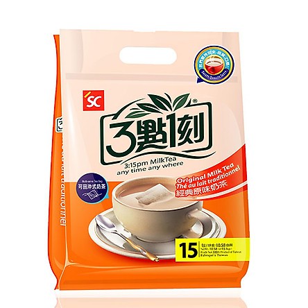 Trà sữa Đài Loan túi lọc 3:15PM vị truyền thống Original túi 15 gói (20g/gói)