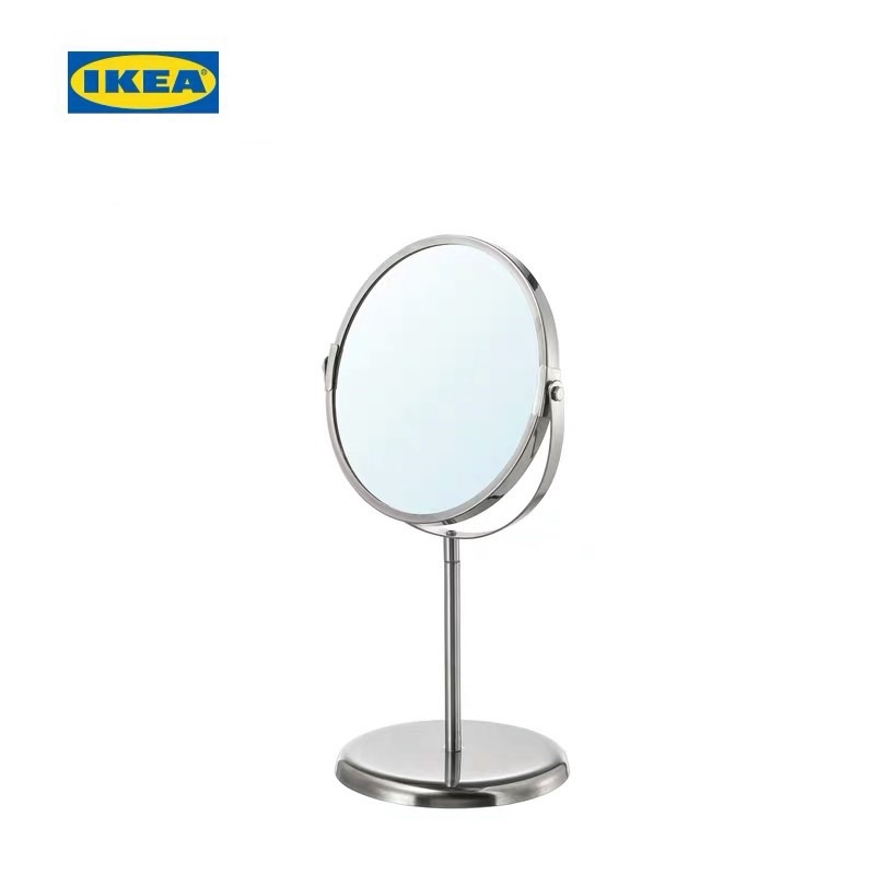 Gương trang điểm IKEA, gương tròn chân đứng để bàn xoay 360 độ - Décor nhà Sò