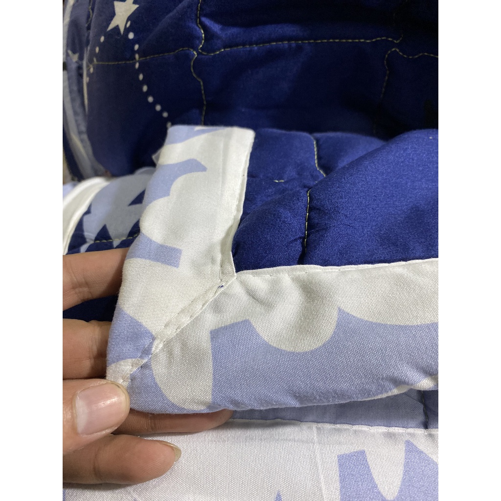 Chăn Hè Thu Cotton Đũi Kẻ Muji Nhật Bản