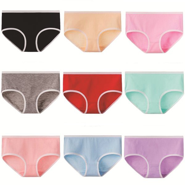 [RẺ VÔ ĐỊCH] Quần chip lót nữ VIỀN TRẮNG TO cotton thun lạnh dễ thương sexy gợi cảm rẻ đẹp Y40