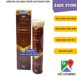 Viên sủi Hypoly 20 viên giảm đường huyết đái tháo đường hỗ trợ tiểu đường ổn định đường huyết kiểm soát đường huyết