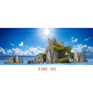 Decal tranh 3D dán bể cá