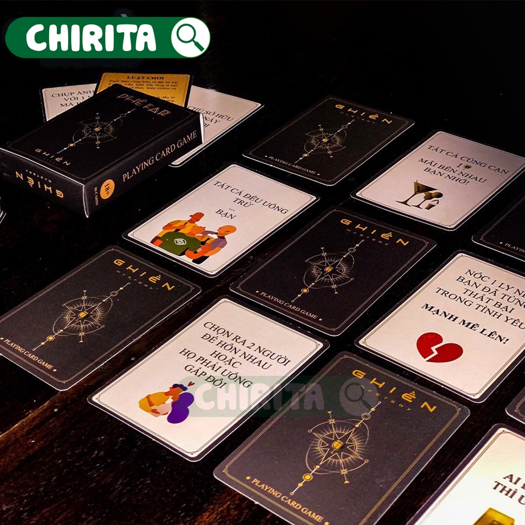 Bài Drinking Game Cho Hội Nhóm, 18 Cho Cặp Đôi Va Chạm - Bộ Bài Uống Rượu Bia Bạn Bè Drink More Card Board Game CHIRITA