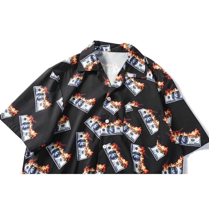 Áo Sơ Mi Tay Ngắn In Hình Tờ Tiền Đô La Thời Trang 2019 Cho Nam | BigBuy360 - bigbuy360.vn
