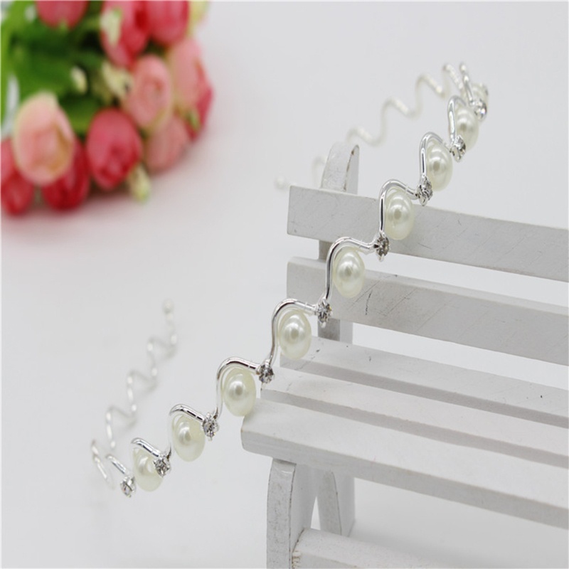 Cài Tóc Gợn Sóng Đính Ngọc Trai Lãng Mạn