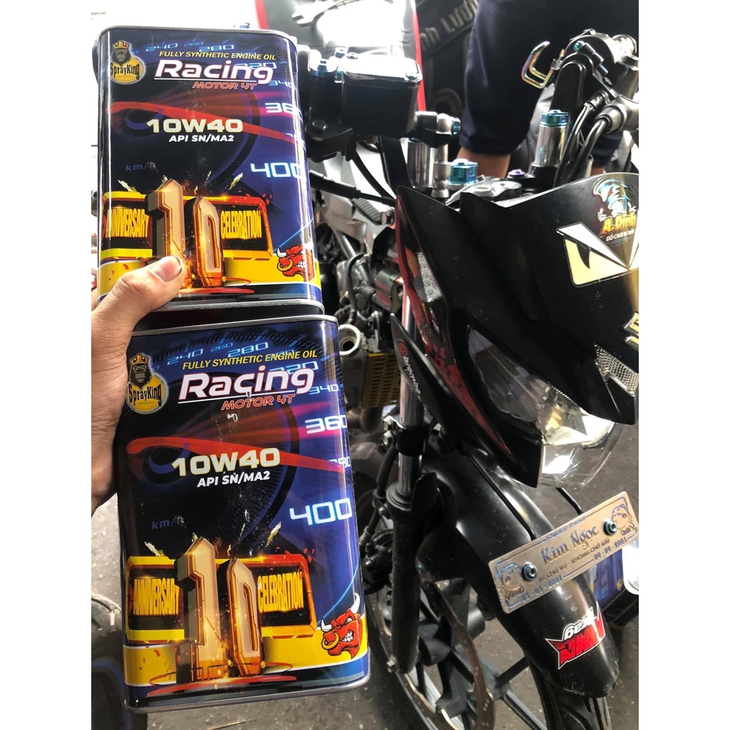 Nhớt Sprayking Racing 10w40_1L Full tổng hợp dành cho xe máy