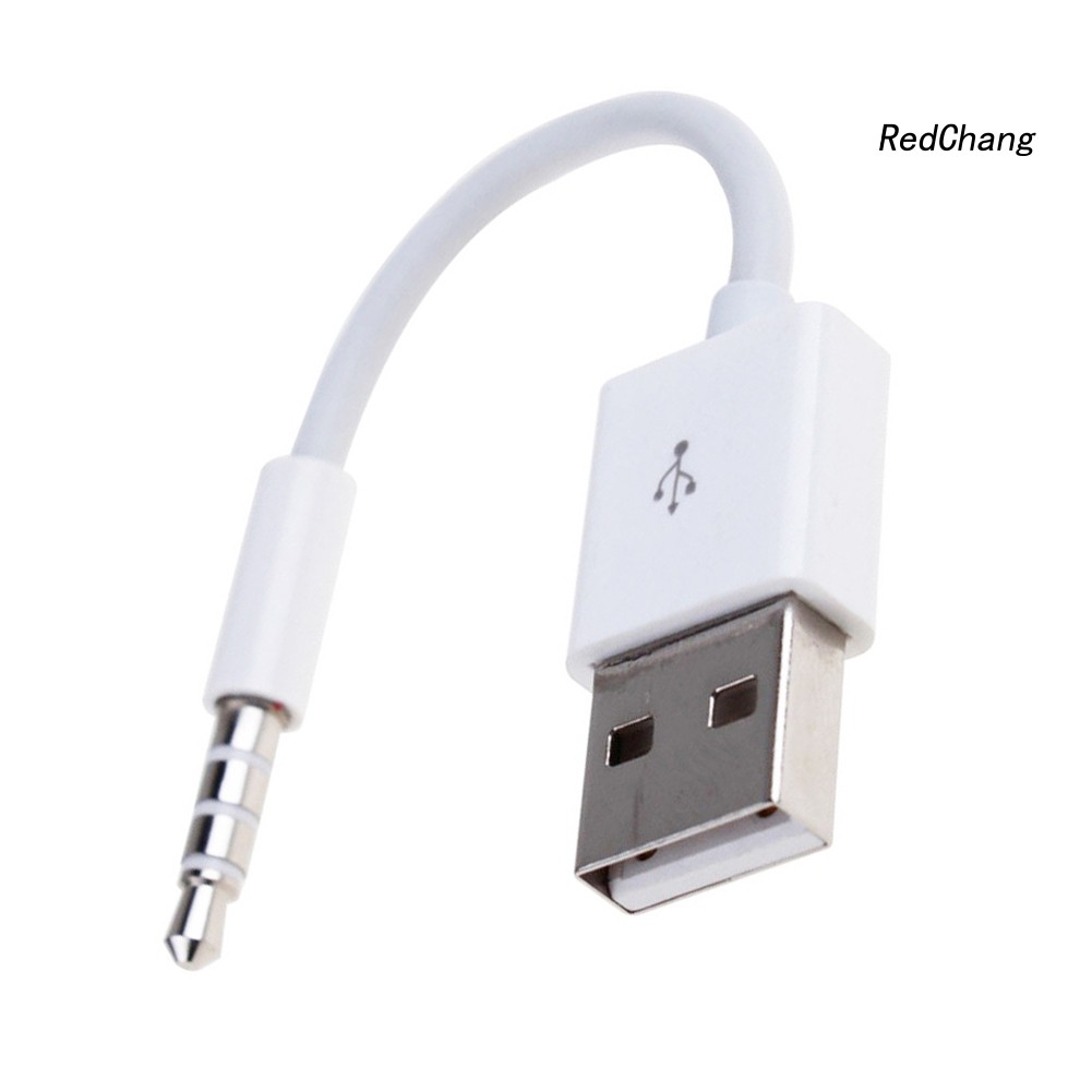 -SPQ- DOONJIEY 3.5mm Aux Audio Jack to USB 2.0 Male Car MP4 Charging Cable Adapter