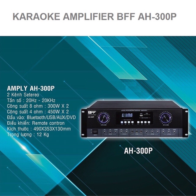 Amply karaoke BFF model AH 300P