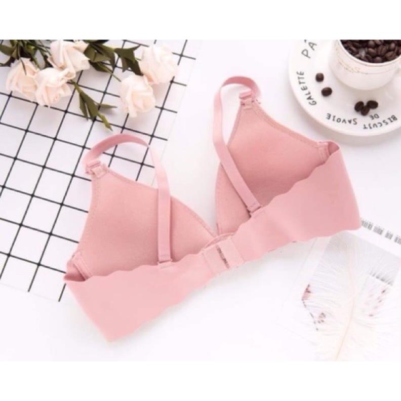 Áo lót trơn đệm mỏng không gọng đính nơ siêu nhẹ 6690 - LADY