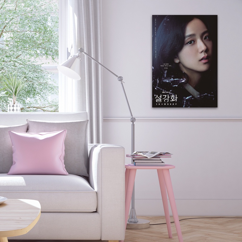 Áp Phích Tuyết Rơi | Tấm Phim Dán Tường Trang Trí Phong Cách Hàn Quốc Jung Hae-in Jisoo 2022