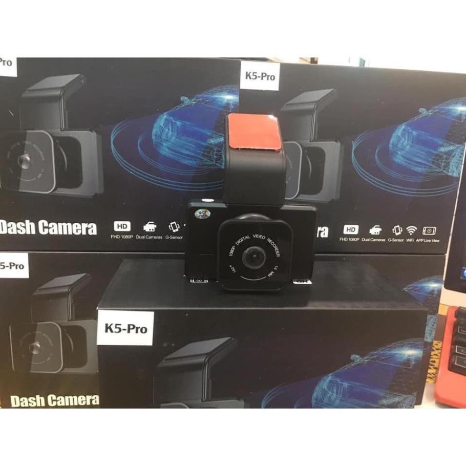 [Giảm giá]  CAMERA HÀNH TRÌNH K5 PRO GPS-WIFI QUAY HAI MẮT TRƯỚC SAU l | BigBuy360 - bigbuy360.vn
