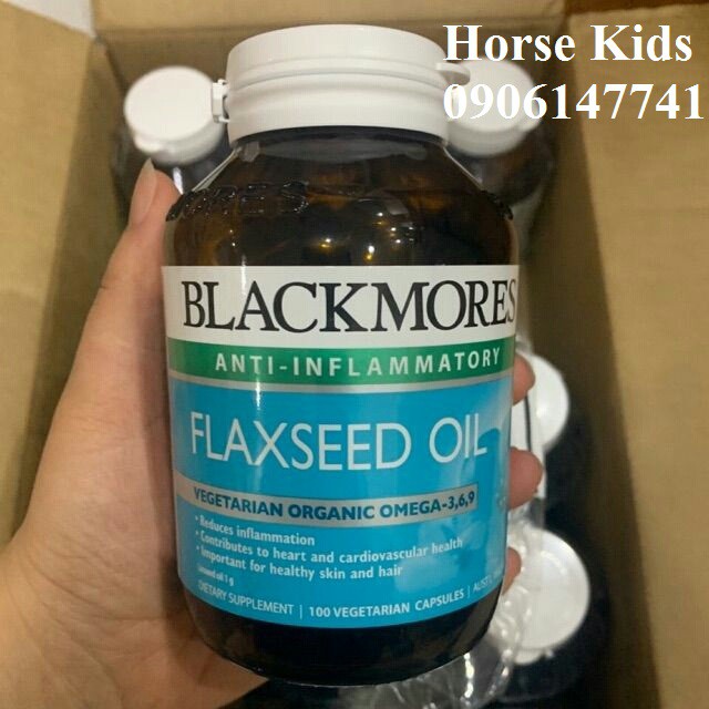 Tinh Dầu Hạt Lanh Blackmores Flaxseed Oil 1000mg - 100 viên ( Úc )