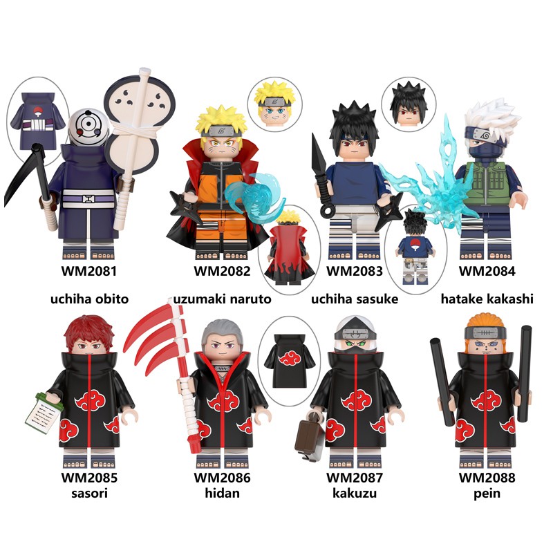 Nhân Vật Naruto Lego Độc Đáo Wm6105 / Wm2081-2088