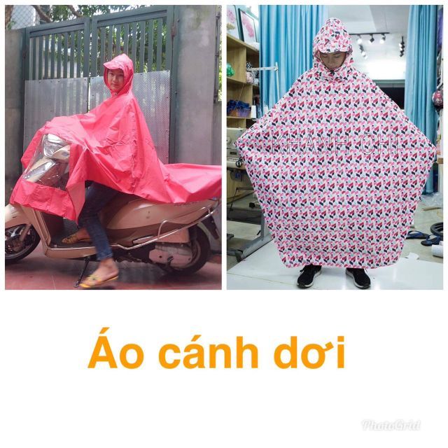 Áo mưa cánh dơi siêu rộng ( chất tượt nước)