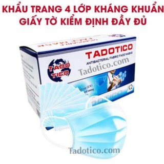 50 cái-khẩu trang y tế 4 lớp cao cấp kháng khuẩn-khẩu trang 4 lớp hàng chuẩn công ty tadotico hàng xuất khẩu