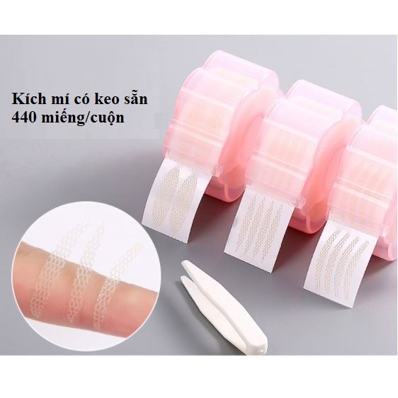 kích mí lưới tàn hình đã có keo sẵn (440 miếng) - xịt nước khi sử dụng