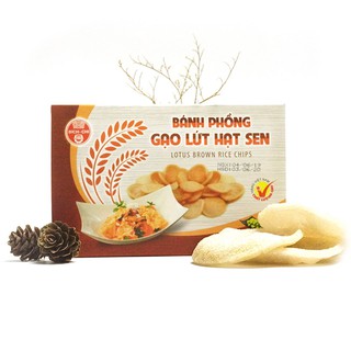 Bánh phồng gạo lứt hạt sen Bích Chi (200g)