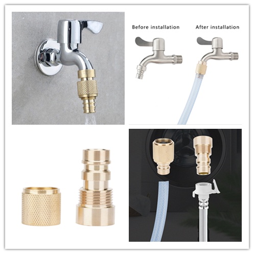 1 Đầu Nối Vòi Nước Nhanh Chóng Đơn Giản Thông Dụng Cho Nhà Bếp/Phòng Tắm