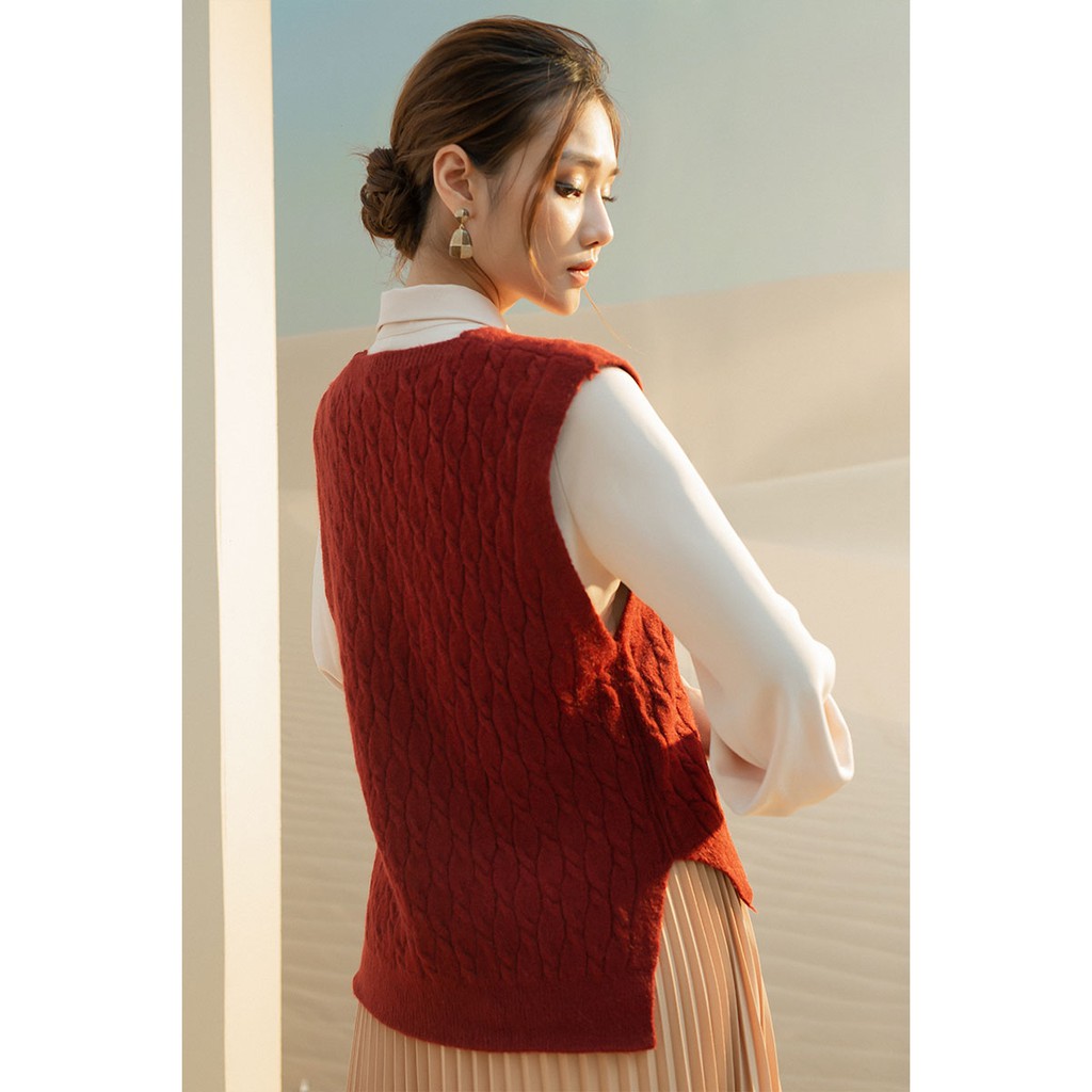 Áo len nữ form rộng kiểu gile 10 màu sắc LEIKA | BigBuy360 - bigbuy360.vn