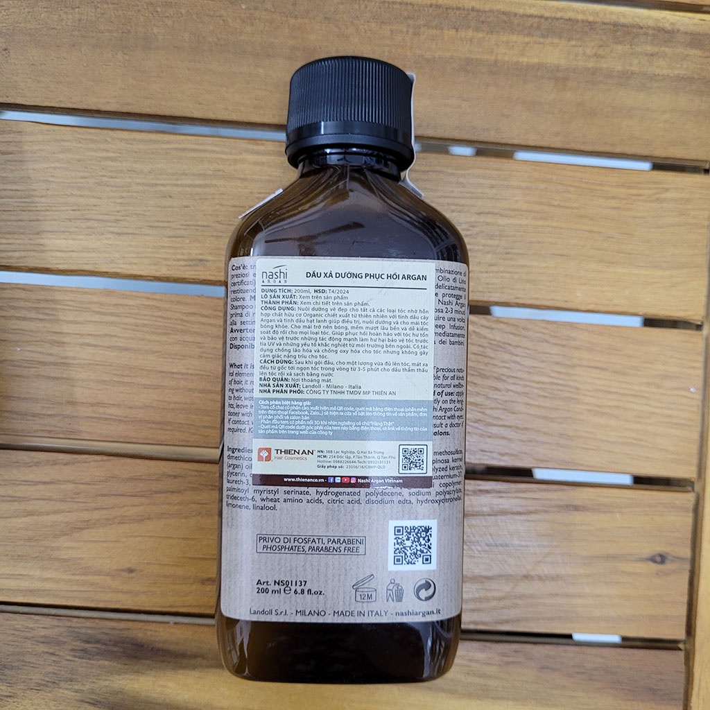 DẦU GỘI XẢ NASHI ARGAN 200ML