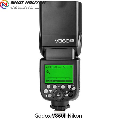 Đèn Flash Godox V860II Cho Nikon (Kèm pin và sạc) - Flash Nikon Godox V860 Nikon II