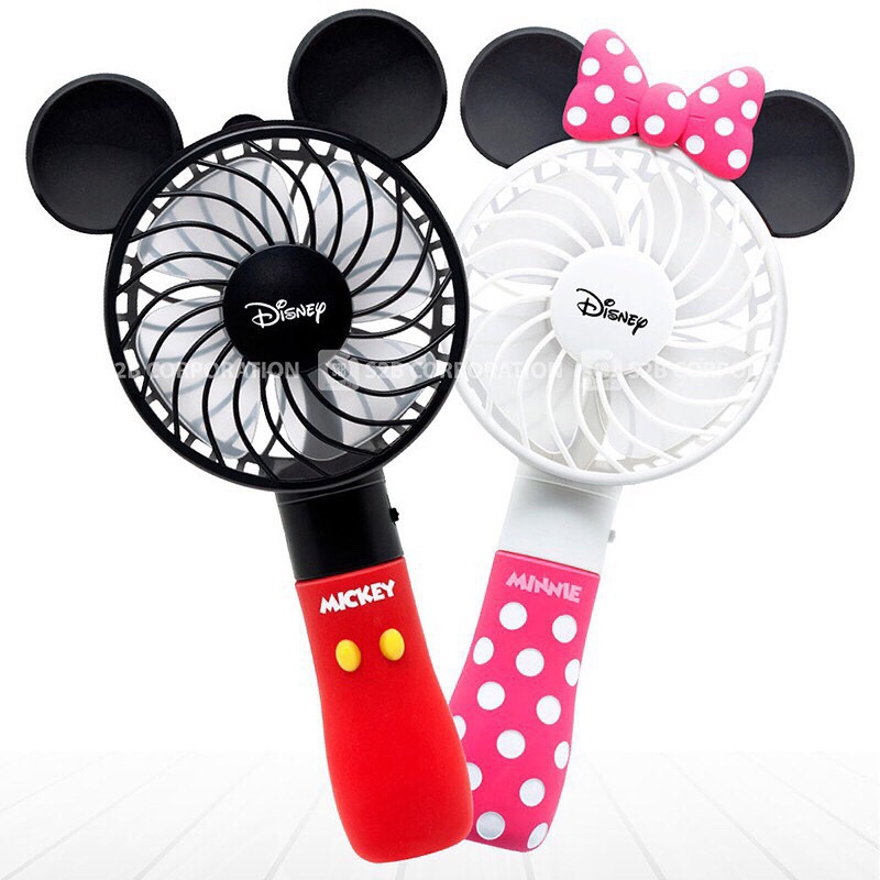 Quạt Mini Tích Điện ,Cầm Tay Mickey