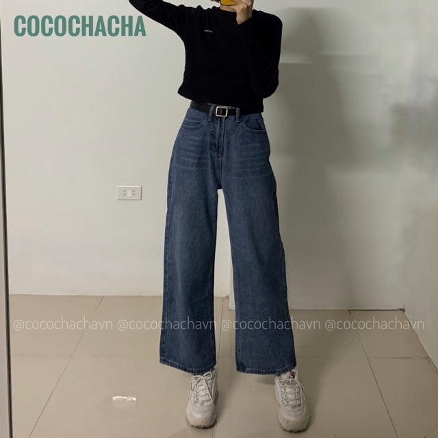 #Q657CS quần jeans suông rộng