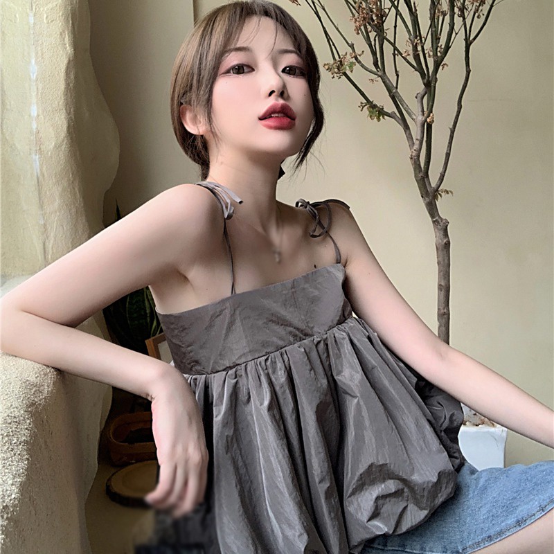 Áo Nữ Hai Dây Phong Cách Hàn Quốc Gợi Cảm