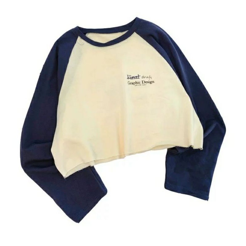 [Mã FAMAYWA giảm 10K đơn 50K] ÁO CROPTOP FORM RỘNG PHỐI TAY A3 | BigBuy360 - bigbuy360.vn