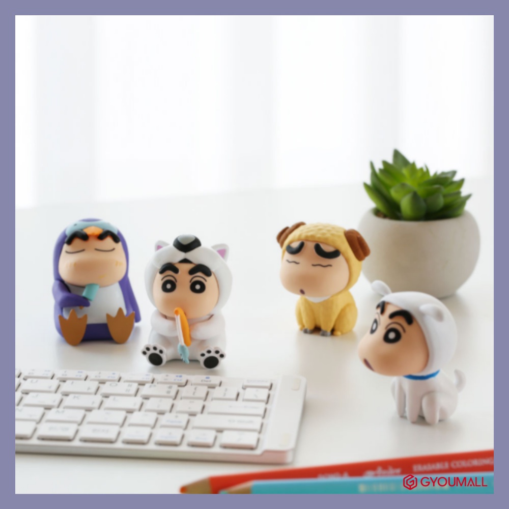 Set 4 mô hình nhân vật hoạt hình dễ thương