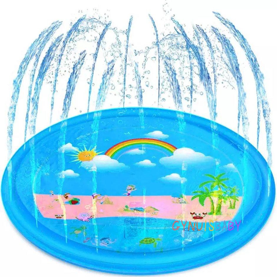 【GYB】Water Fountain Mat Rainbow Ocean Animal Fountain Pool Splash Pad Paddling Pool