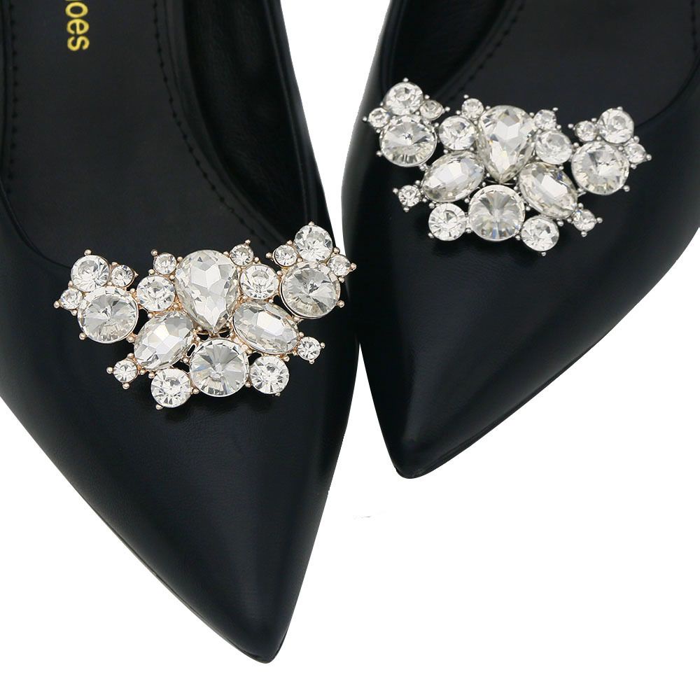 Kẹp đính đá lấp lánh thiết kế sang trọng dùng trang trí giày cao gót cô dâu