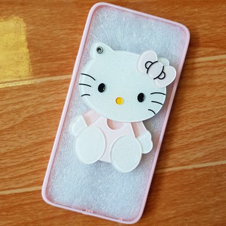Ốp Lưng Oppo F1s A59 Viền Dẻo Hình Kitty Gương Nổi Cao Cấp
