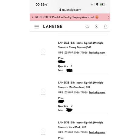 Son Thỏi Laneige Silk Intense Lipstick full size 3.5g