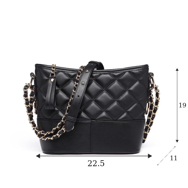 Túi Đeo Chéo Nữ Dây Đeo Chống Trộm Da Mềm Họa Tiết Hình Thoi Thời Trang Cidu Cd38